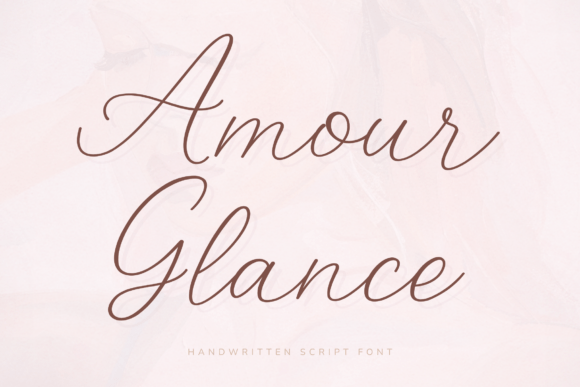 Amour Glance: The Romantic Script for Refined Design