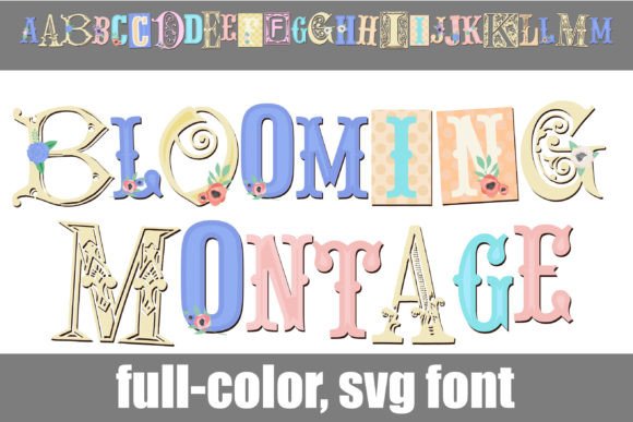 Blooming Montage: A Fresh Take on Floral Typography