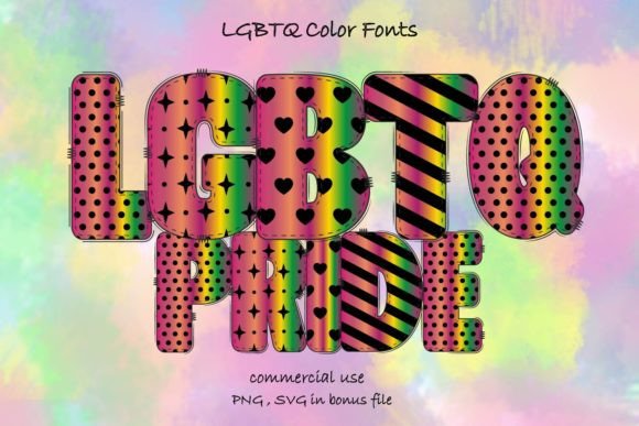 Celebrate Diversity with Vibrant LGBTQ Color Fonts