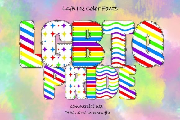 Celebrate Identity with the LGBTQ Color Font Collection