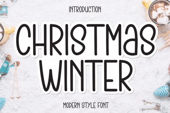 Christmas Winter: A Hand-Drawn Font for Festive Design Projects