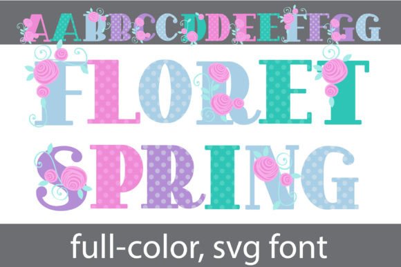 Floret Spring: A Full-Color Serif for Vibrant Branding