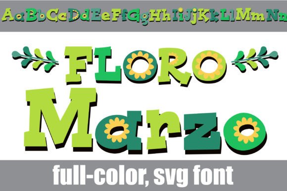 Floro Marzo: The Whimsical Color Font for Vibrant Design