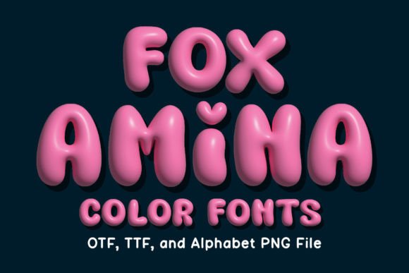 Fox Amina: A Modern Color Font for Crafters