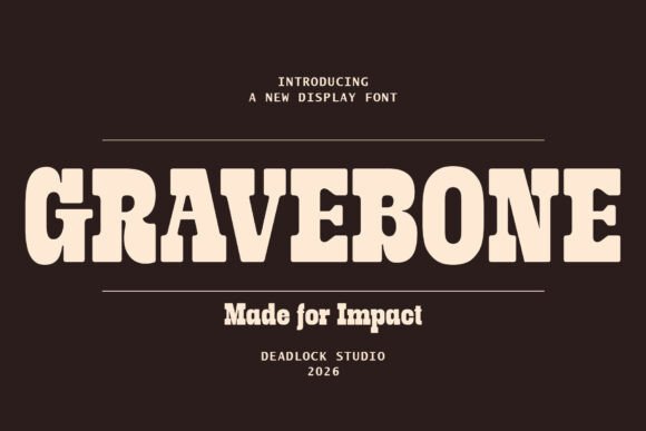 Gravebone: The Slab Serif That Builds Monuments