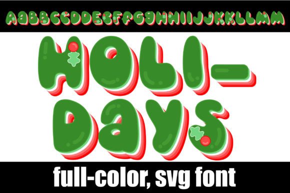 Holi Days: A Festive Full-Color Font for Modern Designers