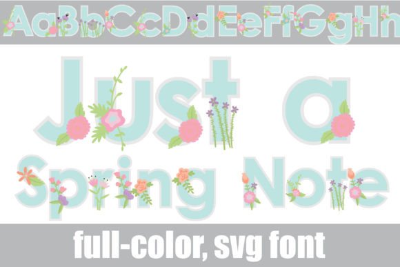 Just a Spring Note: A Fresh Take on Floral Typography