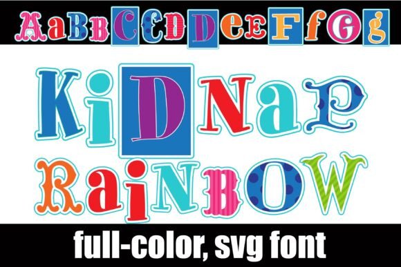 Kidnap Rainbow: The Ransom Note Font for Bold Design