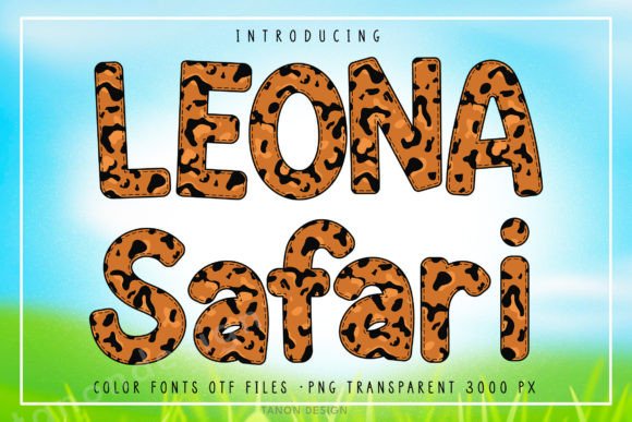 Leona: A Color Font for Bold, Expressive Designs