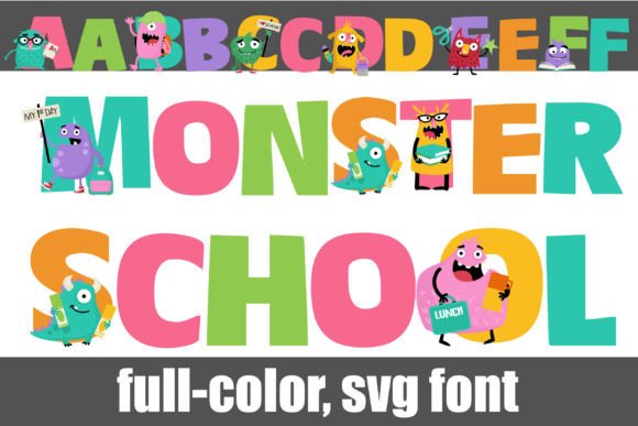 Monster School: The Colorful Font with Character