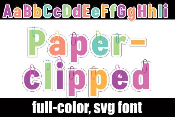 Paperclipped: A Playful Color Font for Modern Designers