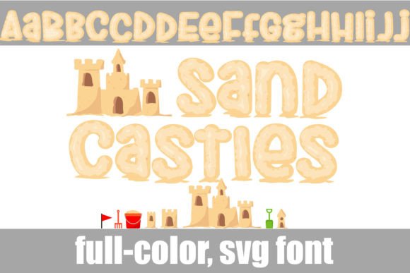 Sand Castles: The Colorful Display Font for Summer Vibes