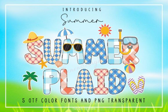 Summer Plaid: Injecting Warmth and Pattern into Modern Typography