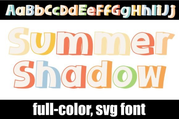 Summer Shadow: The Full-Color Font That Brings Warmth to Your Work