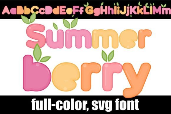 Summerberry: A Full-Color SVG Font for Vibrant Design